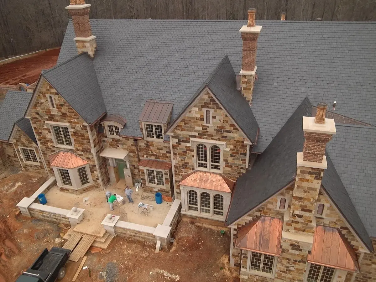 Craftsman Roofing Slate Roof Repair project in Midas
